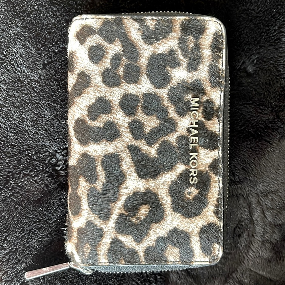 Michael Wallet leopard printt